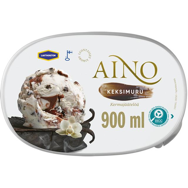 Aino Keksimuru Laktoositon kermajäätelö kotipakkaus  500g/900ml