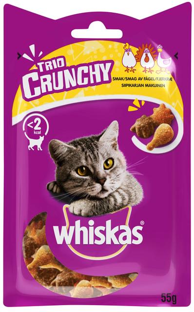 Whiskas trio crunchy siipikarjaa 55g