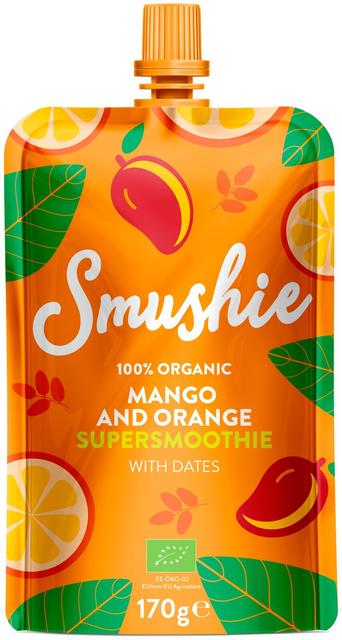 Smushie luomu mango appelsiini taateli smoothie 170g