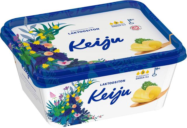 Keiju Laktoositon kasvirasvalevite 70 % 600 g