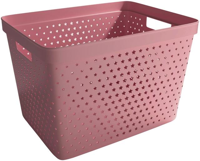 Nordiska Plast säilytyslaatikko Star 19 l dusty pink