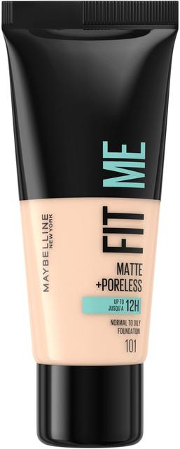 Maybelline New York  Fit Me Matte + Poreless 101 True Ivory -meikkivoide 30ml