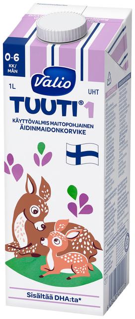 Valio Tuuti® 1 maitopohjainen äidinmaidonkorvike 1 l UHT