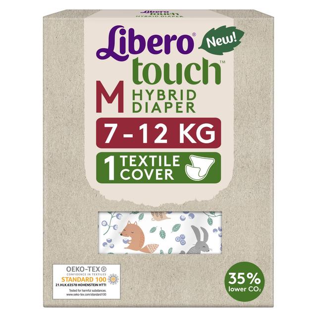 LIBERO Touch Hybrid, pestävä kankainen vaippahousu 1kpl, 7-12kg koko M