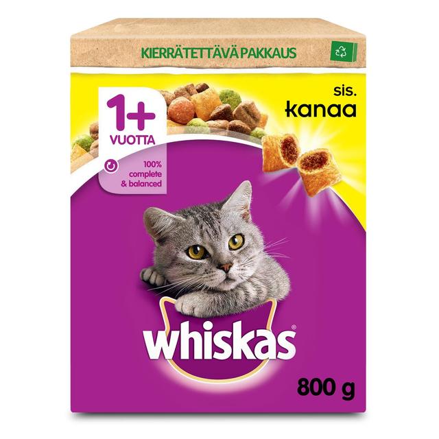 Whiskas 1+ Kanaa 800g