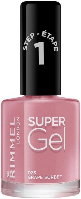 Rimmel 12ml Super Gel Nail Polish 023 Grape Sorbet kynsilakka