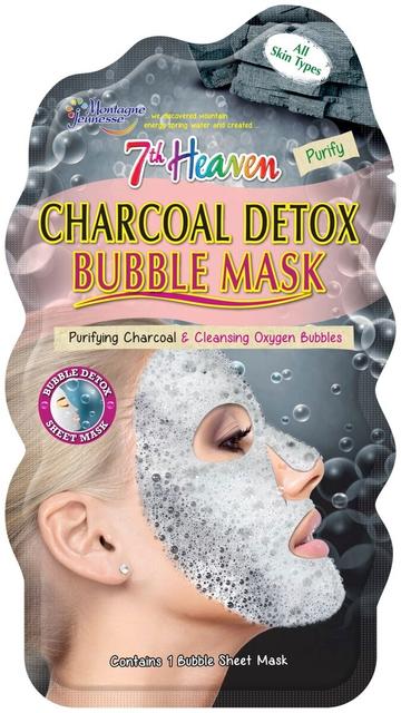 Montagne Jeunesse 7th Heaven Charcoal Detox Bubble kankainen kasvonaamio 1kpl