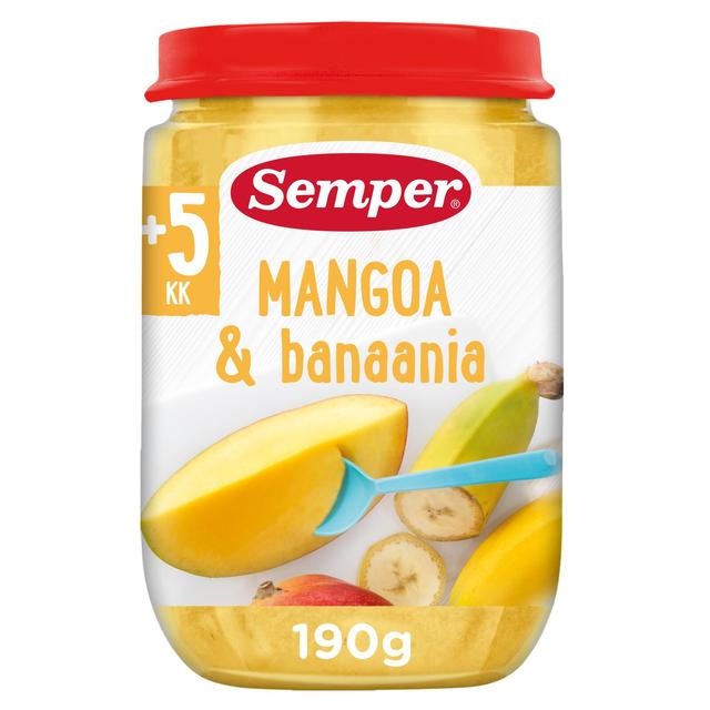 Semper Mangoa ja banaania 5-6kk hedelmäsose 190g