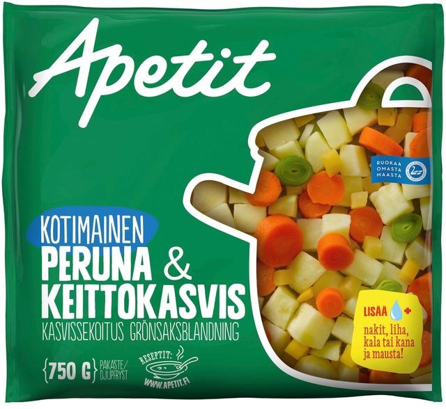 Apetit Kotimainen Peruna&keittokasvis pakaste 750g