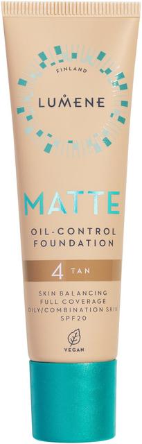 Lumene Matte Oil-control Mattameikkivoide SPF20 4 Tan 30 ml