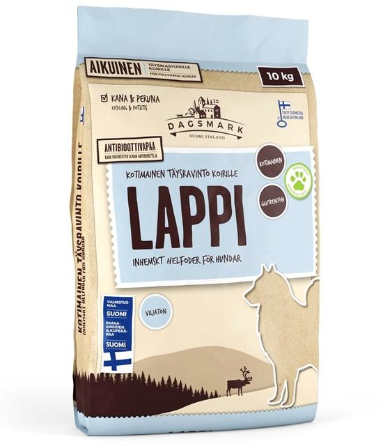 Dagsmark LAPPI 10kg viljaton koiran kuivaruoka kana-peruna