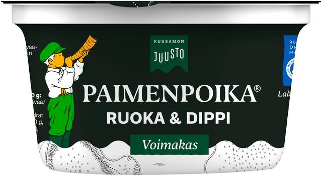 Kuusamon Juusto Paimenpoika Ruoka & Dippi sulatejuusto voimakas 200 g