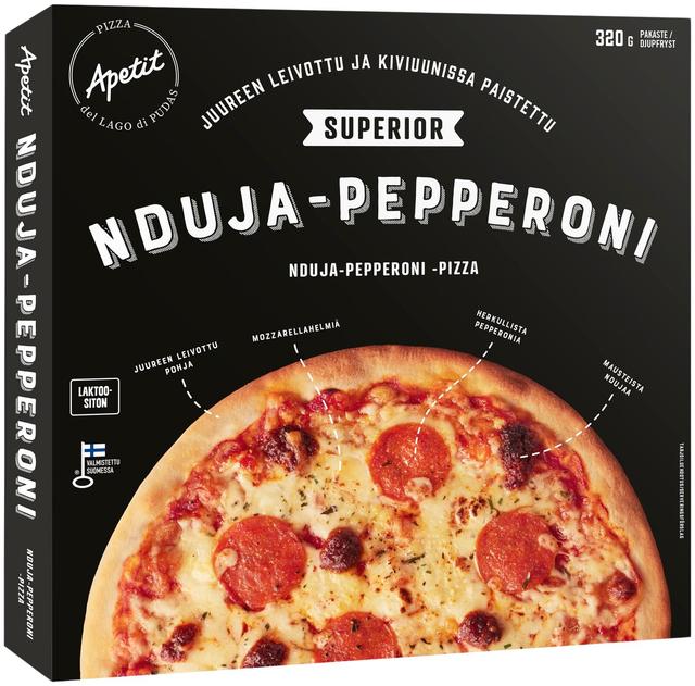 Apetit Superior Nduja-pepperoni pizza pakaste 320g