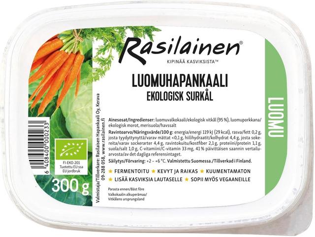 Rasilaisen Hapankaali Luomu 300g