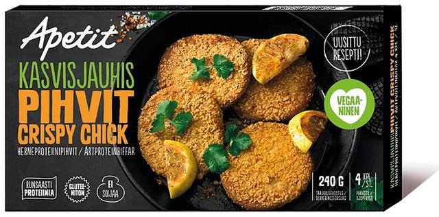 Apetit Kasvisjauhis pihvi Crispy Chick pakaste 240g