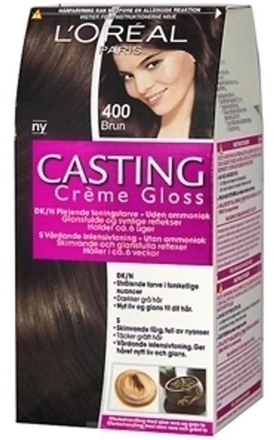 L'Oréal Paris Casting Crème Gloss 400 Brown Keskiruskea kevytväri 1kpl