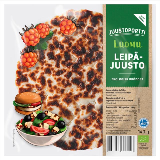 Juustoportti luomu leipäjuusto 140 g