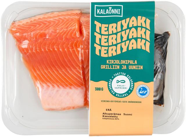 Kalaonni Teriyaki kirjolohipala grilliin ja uuniin 300 g