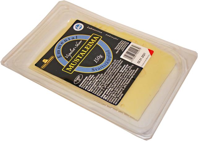 Porlammin mustaleima 150g emmentaljuustoviipale