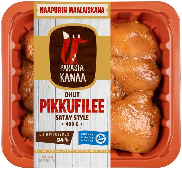 Naapurin Maalaiskanan ohut pikkufilee, Satay style 400g