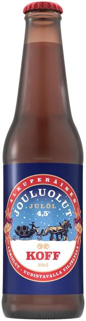 Koff Jouluolut olut 4,5 % lasipullo 0,33 L