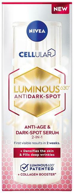 NIVEA 30ml Cellular Luminous630 Anti-Age & Dark-Spot Serum -kasvoseerumi