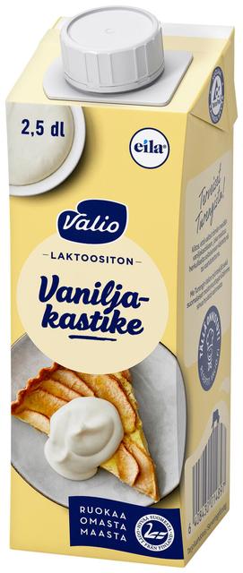 Valio Keittiön vaahtoutuva vaniljakastike 2,5 dl UHT laktoositon