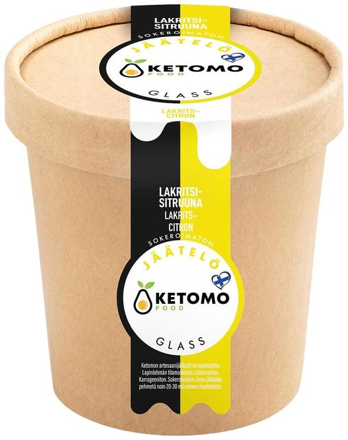 Ketomo Food Lakritsi-sitruunajäätelö 473ml