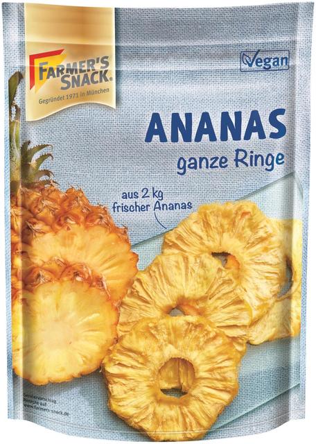 Farmer's Snack Pineapple Rings 120g