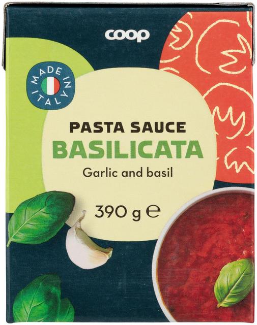 Coop pastakastike valkosipuli ja basilika 390 g