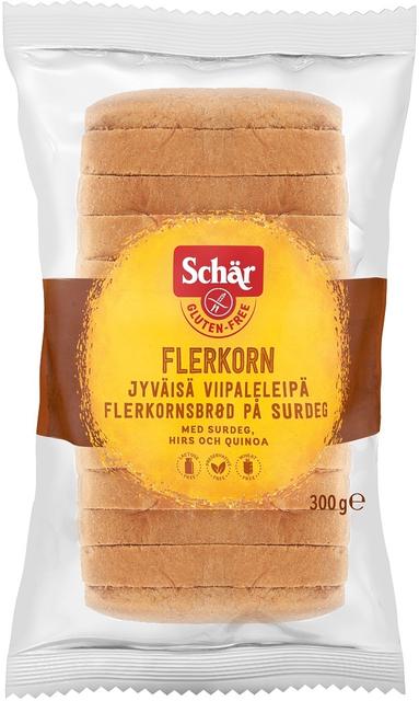 Schär 300g Flerkorn Jyväisä viipaleleipä gluteeniton