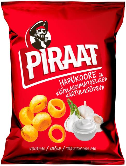 Piraat krõpsud hapukoore ja küüslauguga 150 g