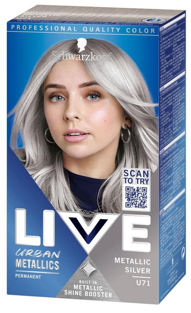 Schwarzkopf LIVE U71 Metallic Silver hiusväri