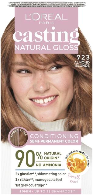 L'Oréal Paris Casting Natural Gloss 723 Blonde Amande kevytväri 1kpl