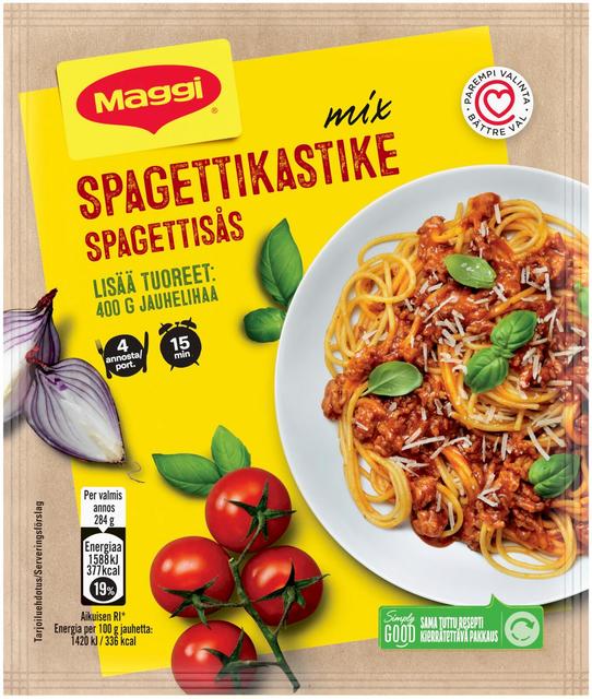 Maggi Mix Spagettikastike -ainekset 64g