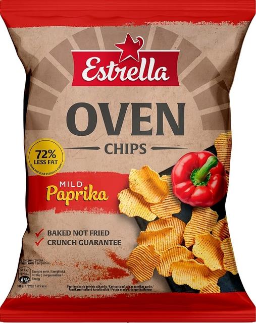 ESTRELLA OVEN Kartulikrõpsud paprikamaitselised 125g