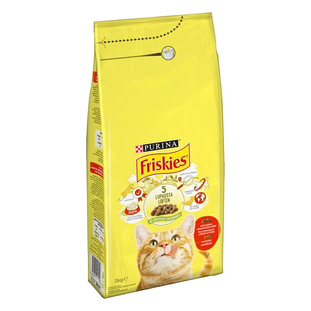 Friskies 2kg Adult Nautaa, Kanaa ja Kasviksia kissanruoka