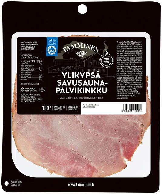 Tamminen ylikypsä savusaunapalvikinkku 180g