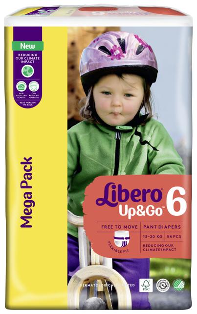 LIBERO Up&Go housuvaippa koko 6, 54kpl, 13-20 kg