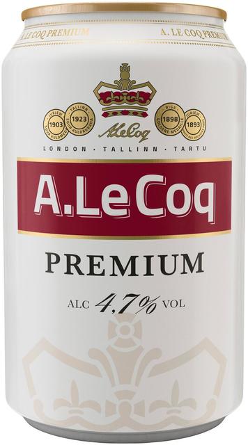 A.Le Coq Premium Export õlu 4,7%, 330 ml