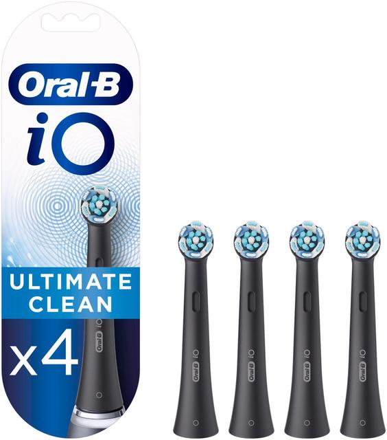 Oral-B Vaihtoharjat iO Ultimate Clean Black 4 kpl