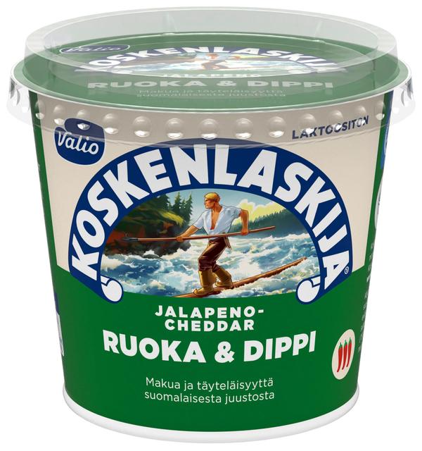 Valio Koskenlaskija® Ruoka & Dippi e250 g jalapeno-cheddar laktoositon