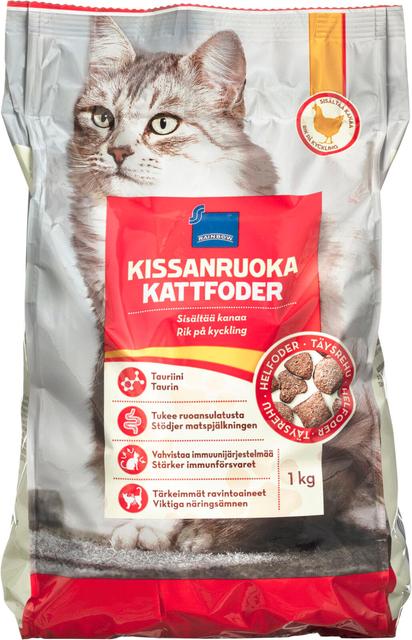 Rainbow kissan kuivaruoka, sisältää kanaa 1 kg