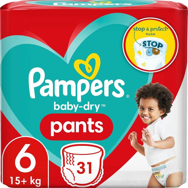 Pampers 31kpl Baby Dry Pants S6 15+ kg housuvaippa