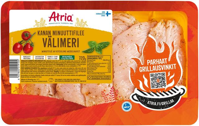 Atria Kanan Minuuttifilee Välimeri 720g