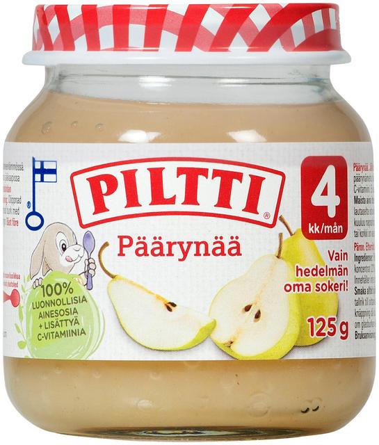 Piltti 125g Päärynää hedelmäsose 4kk