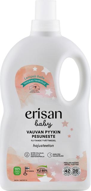 Erisan hajusteeton baby pyykinpesuneste 1,5 l