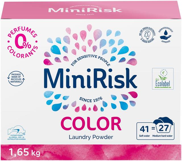 Mini Risk Color pyykinpesujauhe 1,65kg