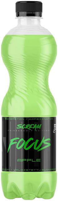 SportLife Nutrition SCREAM FOCUS 500ml Apple hiilihapotettu funktionaalinen juoma