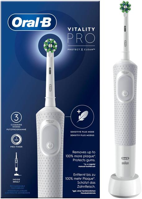 Oral-B Vitality Pro White -Sähköhammasharja Braun-tekniikalla